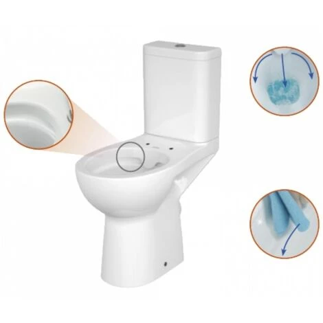 Pack WC Au Sol MYRA Sans Bride - Sortie Verticale 7 Pack WC Au Sol MYRA Sans Bride - Sortie Verticale – Image 5