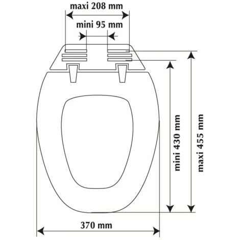 ALLIBERT Abattant WC En Bois Compressé BACCARA 2 Blanc 5 ALLIBERT Abattant WC En Bois Compressé BACCARA 2 Blanc – Image 3
