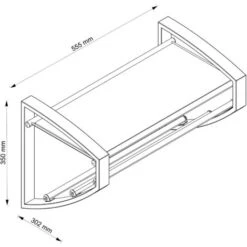 ALLIBERT Porte-serviette 3 Barres à  Fixer Au Mur LOFT-GAME Noir Mat -Geberit || Grohe || ALLIBERT Soldes 50894960 3