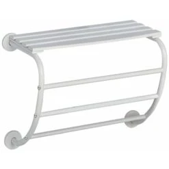 ALLIBERT Porte-serviette Mural 3 Barres HAPPY Blanc