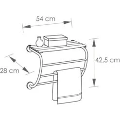 ALLIBERT Porte-serviette Mural 3 Barres HAPPY Blanc -Geberit || Grohe || ALLIBERT Soldes 50895494 3
