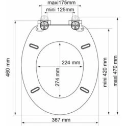 ALLIBERT Abattant WC En Bois Compressé Décor Béton Clair 4 Faces NATURO -Geberit || Grohe || ALLIBERT Soldes 50895905 4
