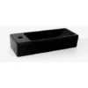 Lave Main Rectangulaire Gain De Place Gauche - Céramique Noire - 38x15 Cm - Minimalist 2 Lave Main Rectangulaire Gain De Place Gauche - Céramique Noire - 38x15 Cm - Minimalist -Geberit || Grohe || ALLIBERT Soldes 5176002 1