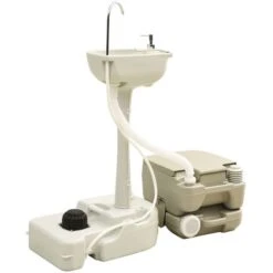 Toilette Portable De Camping 10+10L Et Support à Lave-mains 20L -Geberit || Grohe || ALLIBERT Soldes 51887549 4
