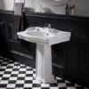 Lavabo Colonne époque 80 Cm Rétro Blanc -Geberit || Grohe || ALLIBERT Soldes 53592 1