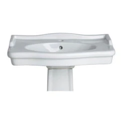 Lavabo Colonne époque 80 Cm Rétro Blanc -Geberit || Grohe || ALLIBERT Soldes 53592 4