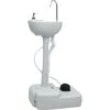 Hommoo Support De Lavage Des Mains De Camping Portable Gris 20 L -Geberit || Grohe || ALLIBERT Soldes 54061058 1