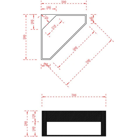 Lave-mains D'angle En Solid Surface TWG70 - Blanc Mat - 50 X 50 X 28 Cm 6 Lave-mains D'angle En Solid Surface TWG70 - Blanc Mat - 50 X 50 X 28 Cm – Image 4