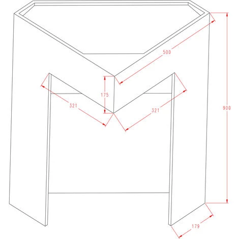 Vasque Totem D'angle En Solid Surface TWZ70 - Blanc Mat - 50 X 50 X 90 Cm 6 Vasque Totem D'angle En Solid Surface TWZ70 - Blanc Mat - 50 X 50 X 90 Cm – Image 4