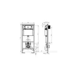 Lot Villeroy & Boch Bati Viconnect + Plaque Blanche -Geberit || Grohe || ALLIBERT Soldes 54480022 2