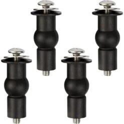 Fixation Universelle Siège Toilette Charnières De Fixation Caoutchouc Cheville Couvercle Toilette Abattant WC Vis Fixe Charnières Siège Toilette Boulons D'Écrous Couvercle Pièces Réparation Toilette