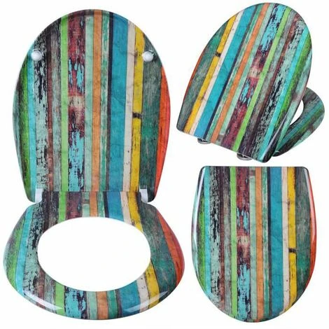 WOLTU Abattant De Toilette En Duroplast Avec Charnière.Couvercle De WC.fixation Rapide.antibactérienne.45.5x37.1cm. Vieille Planche 4 WOLTU Abattant De Toilette En Duroplast Avec Charnière.Couvercle De WC.fixation Rapide.antibactérienne.45.5x37.1cm. Vieille Planche – Image 2