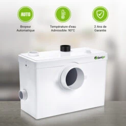 Broyeur Sanitaire Sanigo 3 Entrées 600W Toilette Pompe Douche Evier Baignoire -Geberit || Grohe || ALLIBERT Soldes 55271183 3