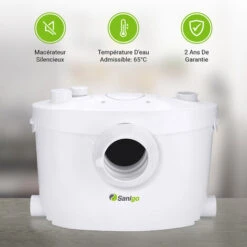 Broyeur Sanitaire Sanigo 3/1 400W Avec Filtre à Charbon Et Panneau De Réparation -Geberit || Grohe || ALLIBERT Soldes 55271184 3