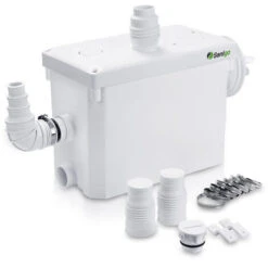 Broyeur Sanitaire Silencieux Sanigo 400W Suspendue Panneau De Réparation Accessible 35dB