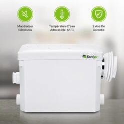 Broyeur Sanitaire Silencieux Sanigo 400W Suspendue Panneau De Réparation Accessible 35dB -Geberit || Grohe || ALLIBERT Soldes 55271186 3