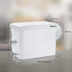 Broyeur Sanitaire Silencieux Sanigo 400W Suspendue Panneau De Réparation Accessible 35dB -Geberit || Grohe || ALLIBERT Soldes 55271186 4