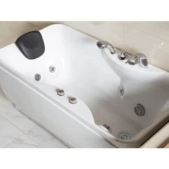 Baignoire Balnéo Blanche - 1 Place - 140L - 150 X 75 X 55 Cm - Angle Droit - GAVINO -Geberit || Grohe || ALLIBERT Soldes 55884357 4