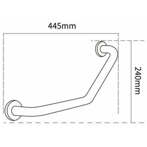 Poignée De Baignoires 45 Cm Barre D'appui Mural Barre Porte Serviette Mural Personnes Âgée 6 Poignée De Baignoires 45 Cm Barre D'appui Mural Barre Porte Serviette Mural Personnes Âgée – Image 4