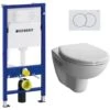 Geberit Pack Bâti-support Duofix 112cm + WC Suspendu Vitra Normus + Abattant Softclose + Plaque Blanche (NormusGeb1) -Geberit || Grohe || ALLIBERT Soldes 56345589 1
