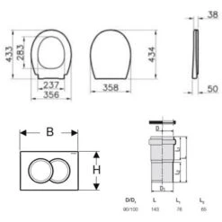 Geberit Pack Bâti-support Duofix 112cm + WC Suspendu Vitra Normus + Abattant Softclose + Plaque Blanche (NormusGeb1) 11 Geberit Pack Bâti-support Duofix 112cm + WC Suspendu Vitra Normus + Abattant Softclose + Plaque Blanche (NormusGeb1) -Geberit || Grohe || ALLIBERT Soldes 56345589 5