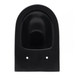 Swiss Aqua Technologies WC Suspendu Sans Bride SAT Infinitio Avec Abattant Softclose, Noir Mat (SATINF011RREXPBKM) -Geberit || Grohe || ALLIBERT Soldes 56345590 4