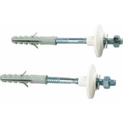 Fixation Sanitaire - Vis 90 Mm - écrou Et Goujon Acier - Sachet De 2 - Bol-fixations