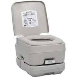 INLIFE Toilette Portable De Camping Gris 10+10 L -Geberit || Grohe || ALLIBERT Soldes 56631218 5
