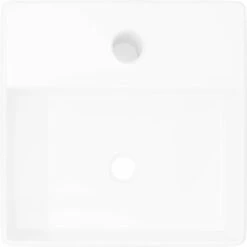 VIDAXL Évier De Salle De Bain En Céramique Carré Avec Trou De Différentes Couleurs Trou Du Robinet Lavabo Carré à Trou Pour Robinet Céramique Blanc Couleur : BLANCHE -Geberit || Grohe || ALLIBERT Soldes 57096927 3