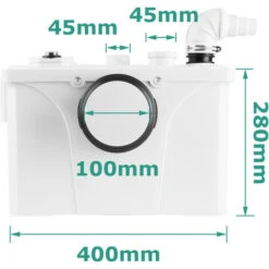 Hengda Station De Relevage 700W Eaux Usées WC Eaux Chargées Pompage Broyeur Sanitaire -Geberit || Grohe || ALLIBERT Soldes 57601712 3