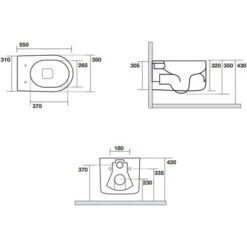 WC Suspendu Sans Rebord 55x35 Cm Collection Nolita Kerasan Avec Abattant Soft Close -Geberit || Grohe || ALLIBERT Soldes 58235398 4