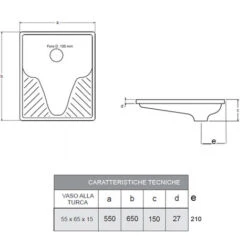 Vase Turc En Acier Porcelaine 55x65x15 Cm -Geberit || Grohe || ALLIBERT Soldes 59014026 4