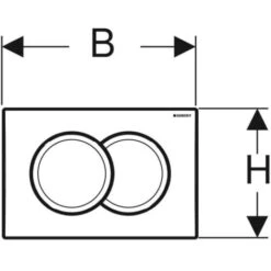 Geberit Delta Pack Bâti-support Duofix 112cm + Plaque De Commande Delta01, Blanche + Fixations Murales (111.154.11.2) -Geberit || Grohe || ALLIBERT Soldes 59179946 5