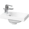 Cersanit Como Lavabo Pour Meuble 40x22 Cm Avec Trou Pour Robinetterie Au Milieu (K32-001-BOX) -Geberit || Grohe || ALLIBERT Soldes 59588311 1