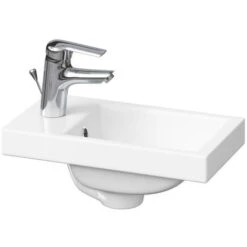 Cersanit Como Lavabo Pour Meuble 40x22 Cm Avec Trou Pour Robinetterie Au Milieu (K32-001-BOX)