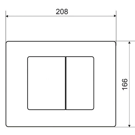 Plaque De Commande Pour WC Suspendu Square Wirquin 55722890 5 Plaque De Commande Pour WC Suspendu Square Wirquin 55722890 – Image 3