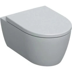 Geberit ICon WC Suspendu Rimfree Avec Fixations Invisibles, Caréné, Avec Abattant Softclose (501.664.00.1)