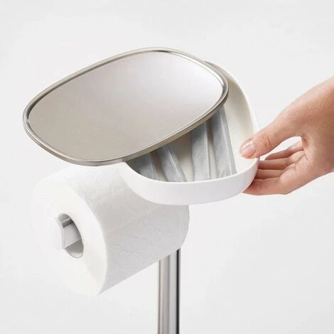 Joseph Joseph EasyStore™ Porte-papier Toilette Autoportant Avec Brosse De Toilette Flex Steel, Acier Inoxydable (70519) 6 Joseph Joseph EasyStore™ Porte-papier Toilette Autoportant Avec Brosse De Toilette Flex Steel, Acier Inoxydable (70519) – Image 4