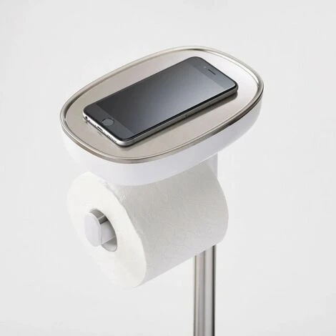Joseph Joseph EasyStore™ Porte-papier Toilette Autoportant Avec Brosse De Toilette Flex Steel, Acier Inoxydable (70519) 7 Joseph Joseph EasyStore™ Porte-papier Toilette Autoportant Avec Brosse De Toilette Flex Steel, Acier Inoxydable (70519) – Image 5