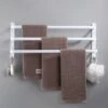 BATHRINS®Porte-Serviettes Mural De Salle De Bain Porte-Serviettes Aluminium Avec 3 Barres 502414.4cm Blanc -Geberit || Grohe || ALLIBERT Soldes 60857368 1