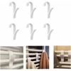 10PCS Crochet Pour Radiateur Sèche-Serviettes Universel - Plastique , Blanc -Geberit || Grohe || ALLIBERT Soldes 61181992 1