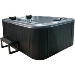SPA 3 Places Argenté FIDJI V - 65 Jets - L200 X P160 X H80 Cm - Système BALBOA