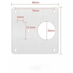 MINKUROW 4 Pièces Plaque De Réparation De Charnière D'armoire Avec Trou, Supports De Réparation Plaques Installation Facile Avec 24 Vis, Kit De Réparation De Charnière Pour Bois, Meubles, Étagères -Geberit || Grohe || ALLIBERT Soldes 63693215 2