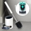 SWANEW Brosse WC Silicone Brosse Toilette Avec Support à Séchage Rapide Pincette Cachée Brosse Toilette Silicone Pour Salle WC 2 SWANEW Brosse WC Silicone Brosse Toilette Avec Support à Séchage Rapide Pincette Cachée Brosse Toilette Silicone Pour Salle WC -Geberit || Grohe || ALLIBERT Soldes 63736240 1