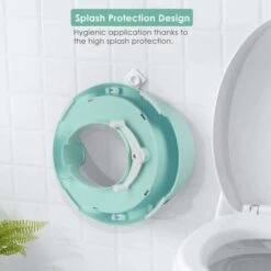 Réducteur De Toilette, Rehausseur WC Enfant Siège De Toilette,Marche Pieds Enfant 2 Marches Antidéparant Pour Apprentissage De La Propreté. (Vert) -Geberit || Grohe || ALLIBERT Soldes 63799420 3