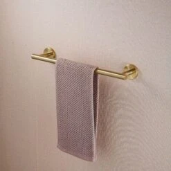 Barre Porte-serviettes Pour Salle De Bain à Fixation Murale En Acier Inoxydable SUS 304 Doré Brossé 40 Cm -Geberit || Grohe || ALLIBERT Soldes 63799732 3