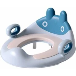 Réducteur De Toilette Pour Enfants, Siege De Toilette Bébé, Réducteur De WC Pour Tout Petit Avec Poignée De Coussin Et Back Entraîneur, Conception Antidérapants, Toilettes Ronds Et Ovales