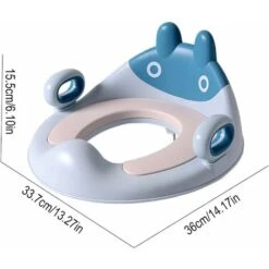 Réducteur De Toilette Pour Enfants, Siege De Toilette Bébé, Réducteur De WC Pour Tout Petit Avec Poignée De Coussin Et Back Entraîneur, Conception Antidérapants, Toilettes Ronds Et Ovales -Geberit || Grohe || ALLIBERT Soldes 63893382 3