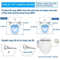 R FLORY Abattant WC Japonais Lavant électronique, Luxe Désodorisation Intelligent - FDB600 (Normal-EU) -Geberit || Grohe || ALLIBERT Soldes 64462378 4