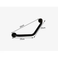 Barre D'Appui 43cm Poignée De Baignoires Inox Mural Porte-serviettes 43CM Noir -Geberit || Grohe || ALLIBERT Soldes 64502546 4